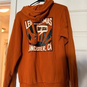Orange Graphic Hoodie